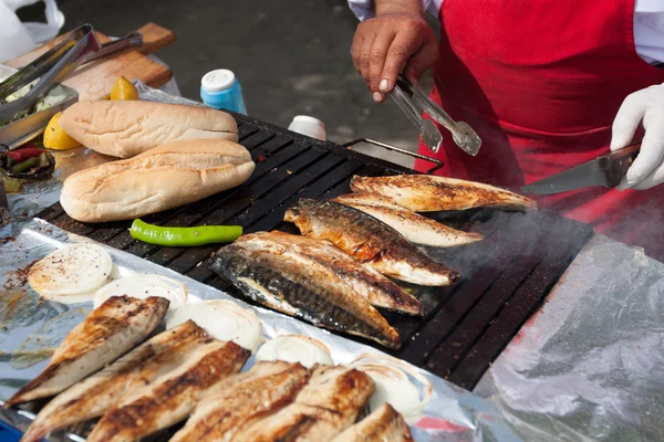 Istanbul fish market — Stock Photo, Image