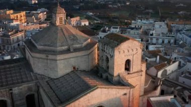 Martina Franca 'nın hava manzarası, İtalya. Puglia