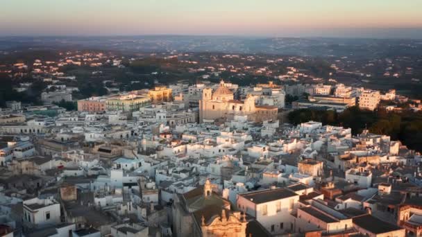 Martina Franca Nın Hava Manzarası Talya Puglia — Stok video
