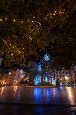 Avrupa 'da Noel atmosferi. Puglia, İtalya 'daki Taranto şehri