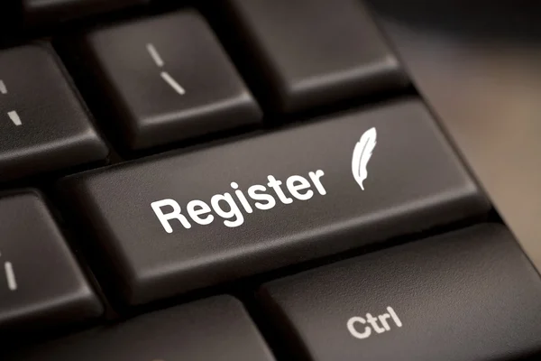 Schlüsselkonzept Register — Stockfoto