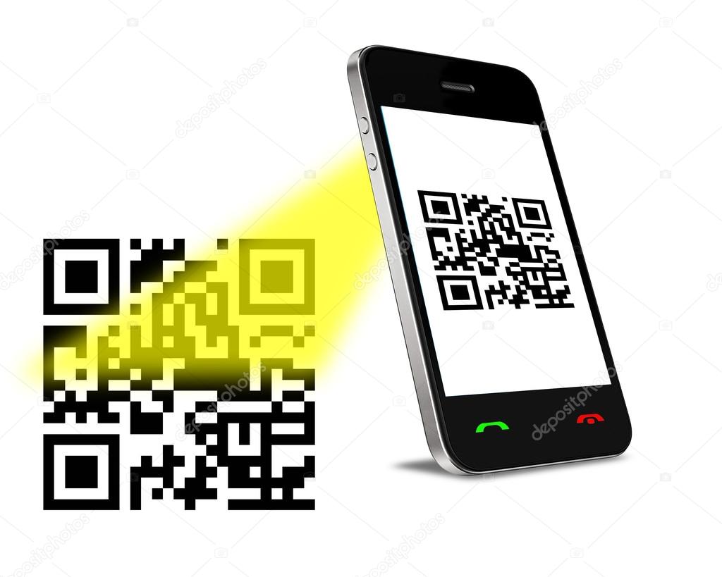 QR Code on mobil phone