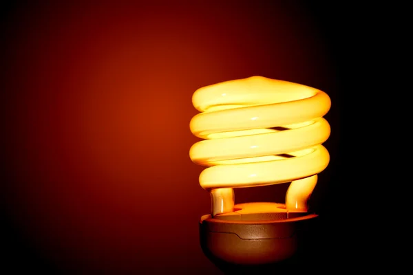 Red light bulb gloeilamp. — Stockfoto