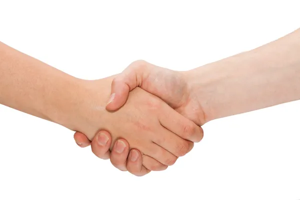 Handshake isolated. Royalty Free Stock Photos