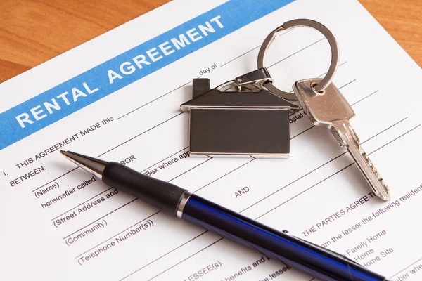 Rental agreement form — Stock Photo, Image