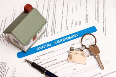 Rental agreement form clipart