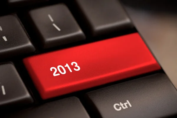 2013 Key On Keyboard — Stock Photo, Image