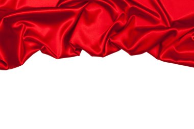 beyaz izole ipek örtü