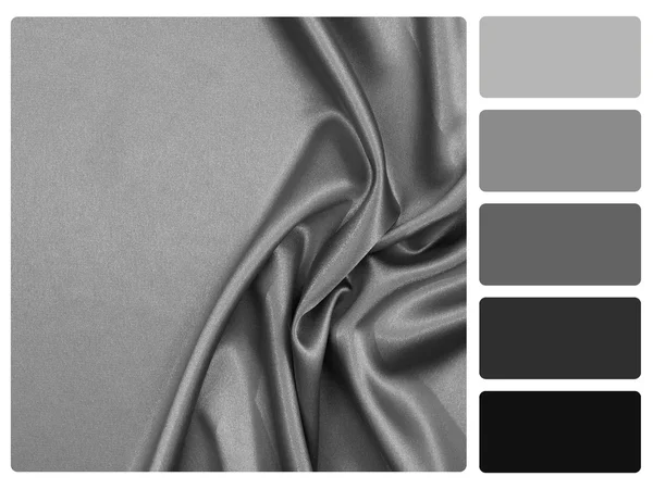 Γκρίζο χρώμα σατέν παλέτα δειγμάτων — Φωτογραφία Αρχείου