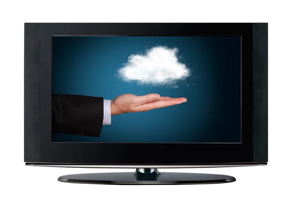 Televíziós cloud computing — Stock Fotó