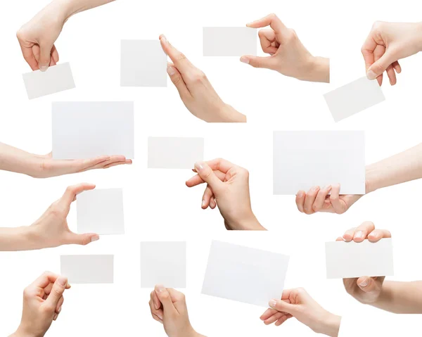 Empty business card — Stock Photo, Image