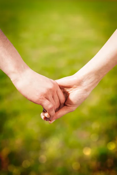 Close-up Holding Hands — Stock Photo, Image