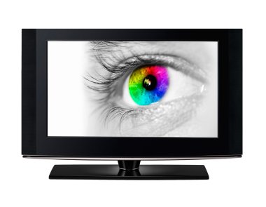 tv renk göz gösterilen.