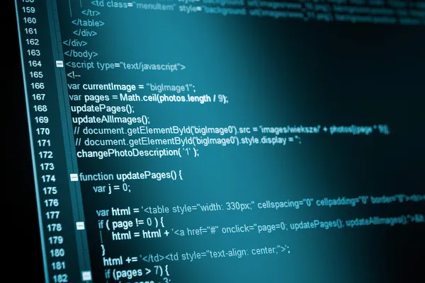 HTML web code — Stock Photo, Image