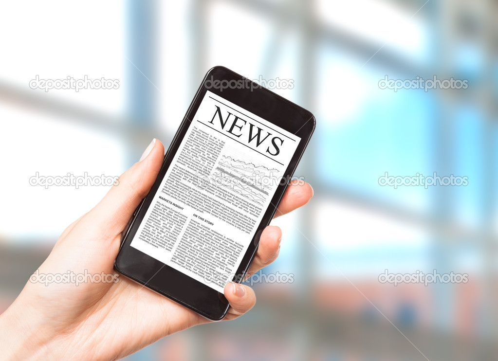 News on mobile phone, smart phone.