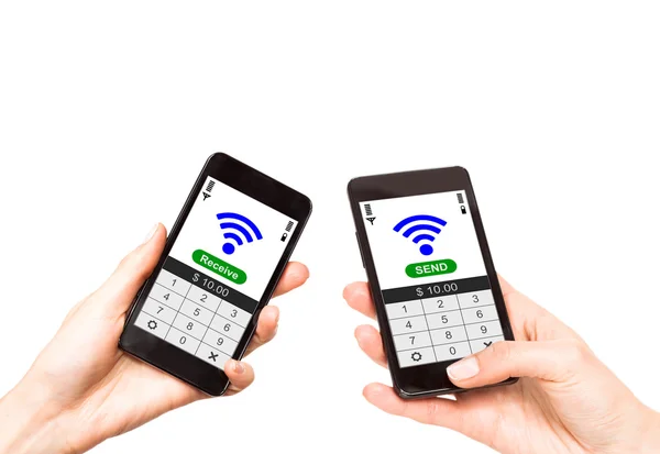 NFC - Vicino alla comunicazione sul campo — Foto Stock