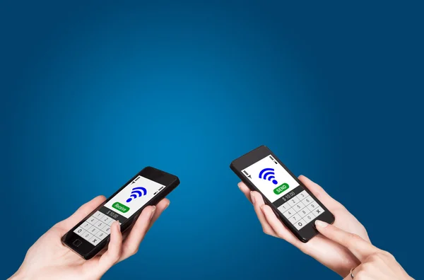 NFC - Vicino alla comunicazione sul campo — Foto Stock