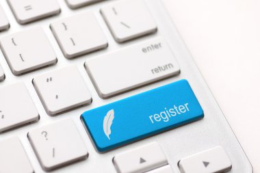 Register key concept clipart