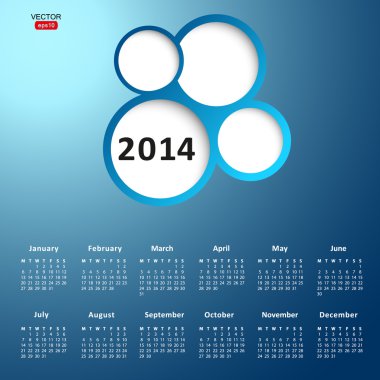 2014 yeni yılı takvimi