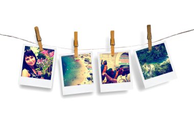 clothesline deniz ile asılı tatil fotoğrafları
