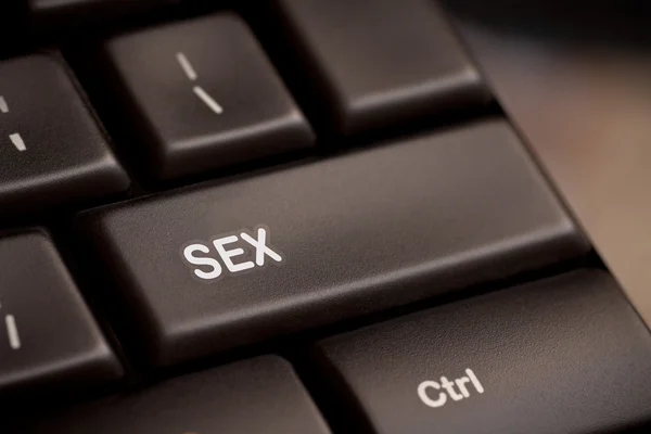 Sex button on keyboard — Stock Photo, Image