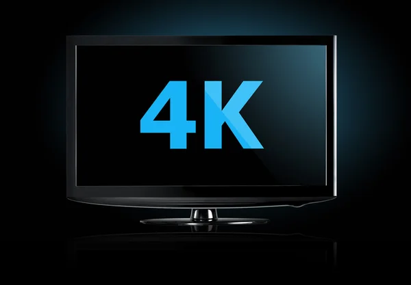 4 k TV-visning — Stockfoto