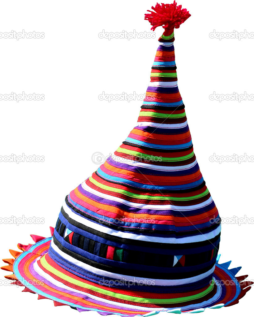 hat of colored fabrics