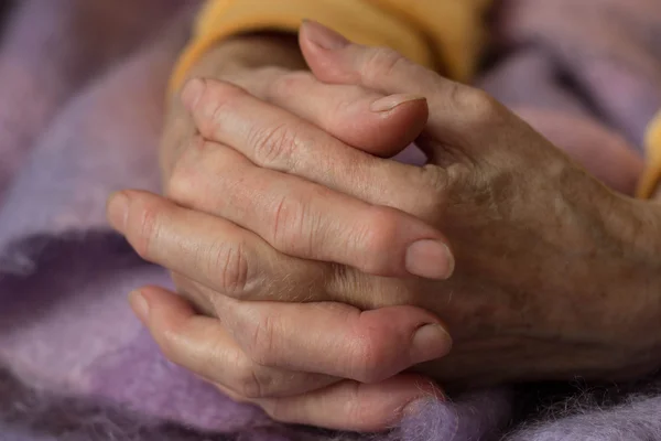 Vrouw de hand — Stockfoto