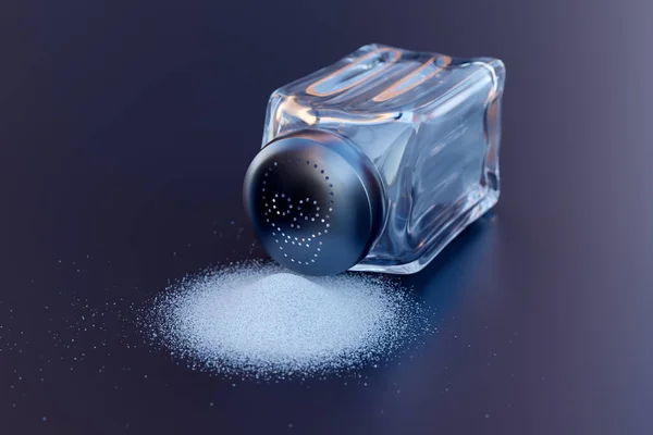 Too Much Salt Silent Killer White Killer Diet Can Lead — Stock Photo, Image