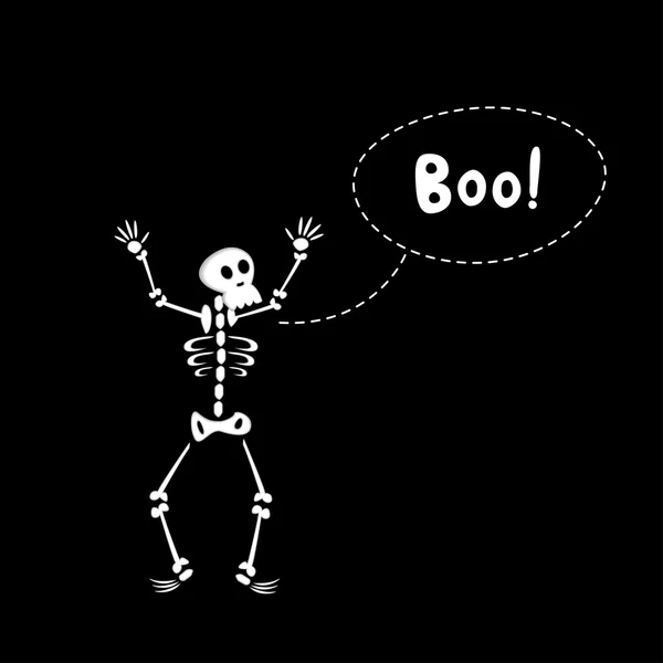 Squelette drôle — Image vectorielle