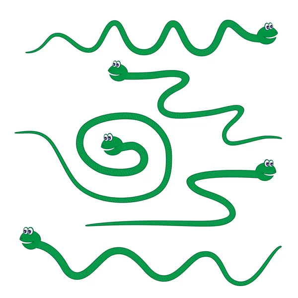 Мультяшные змеи — стоковый вектор