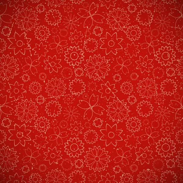 Fond floral de Noël — Image vectorielle