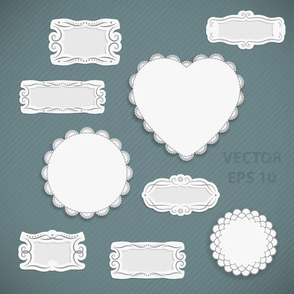 Frame set, vector — Stock Vector