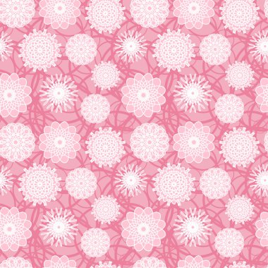 Pembe çiçekler pürüzsüz desen