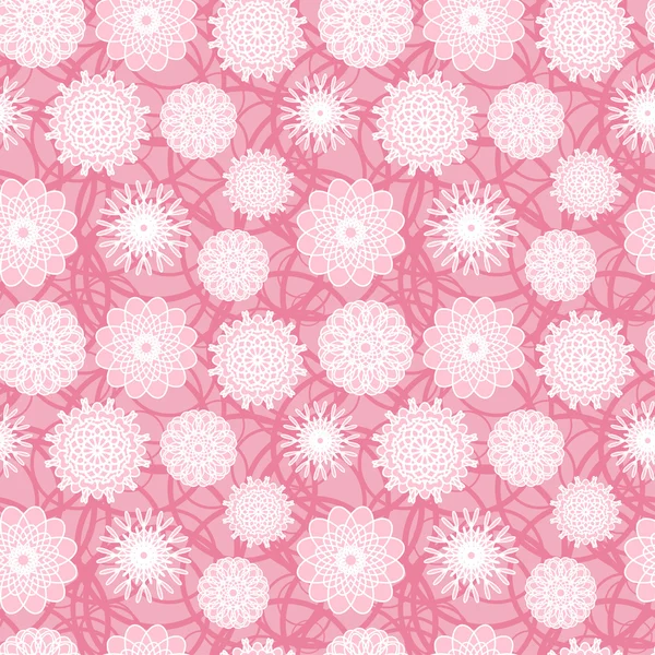 Fleurs roses motif sans couture — Image vectorielle