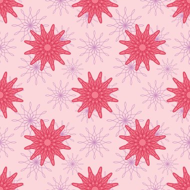 Pembe çiçekler pürüzsüz desen
