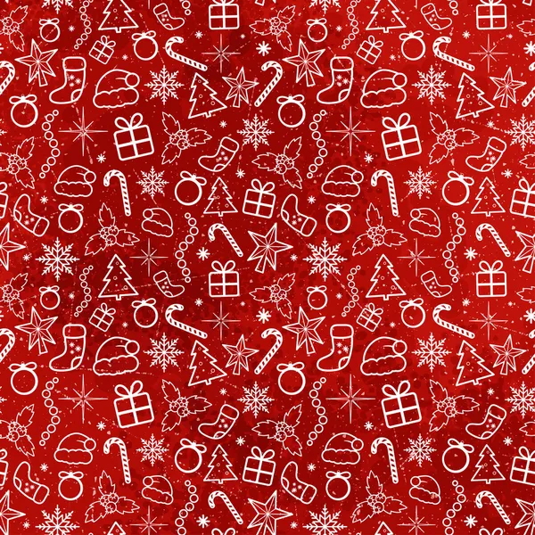 Kırmızı Noel seamless modeli