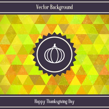Şükran günü üçgenler arka plan