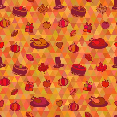 Şükran günü seamless modeli