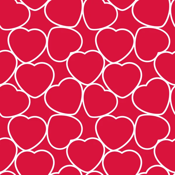 Hearts Seamless Pattern — Stock Vector