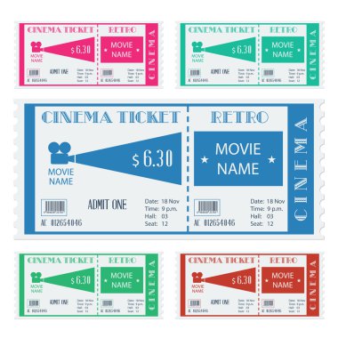 Retro sinema bileti