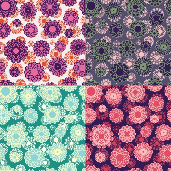 Textura sin costura floral — Archivo Imágenes Vectoriales