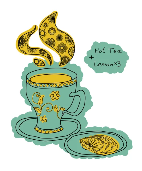 Çay fincanı — Stok Vektör