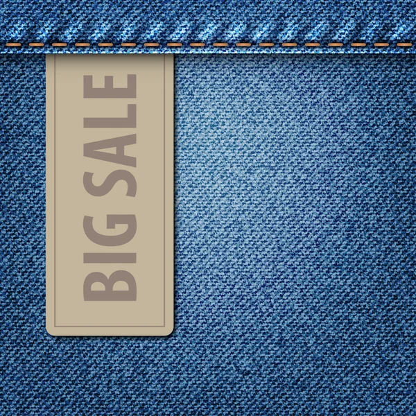 Big Sale Jeans fundo — Vetor de Stock