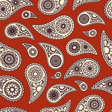 Paisley pürüzsüz desen