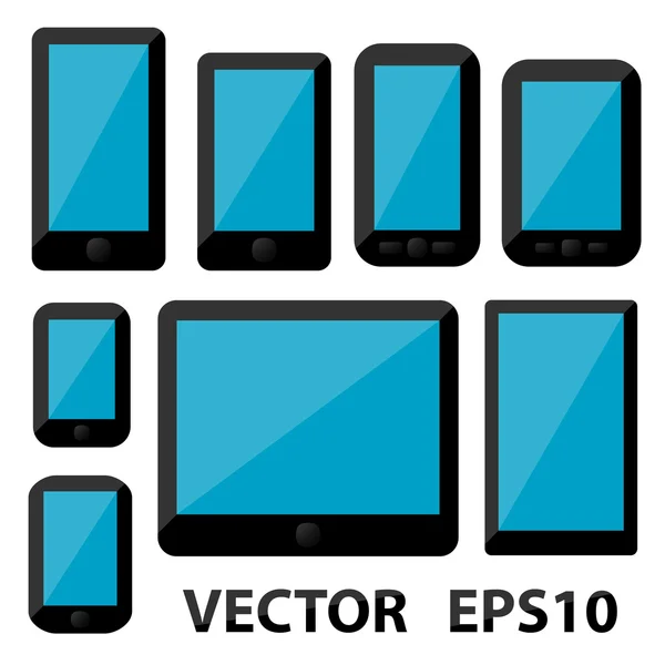 Smartphones e tablets — Vetor de Stock