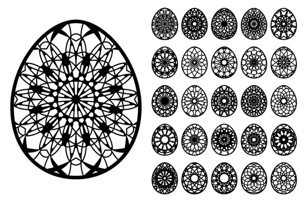 Oeufs ornementaux de Pâques — Image vectorielle