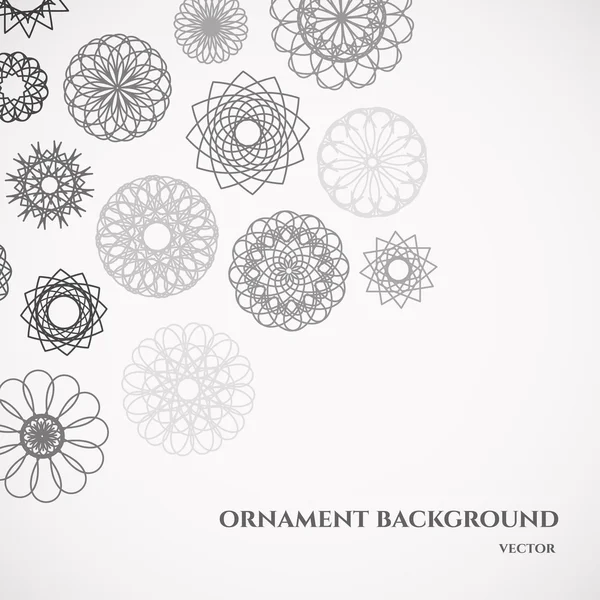 Round Ornament Background — Stock Vector