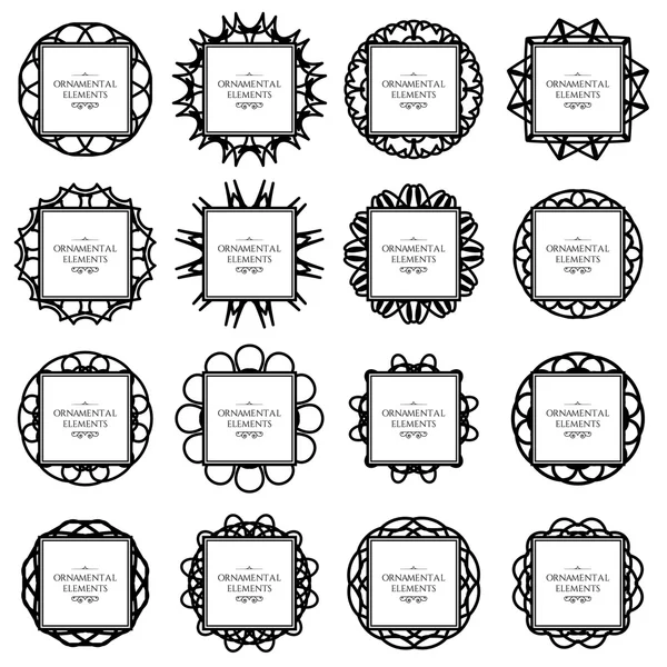 Ornamental frame set — Stock Vector