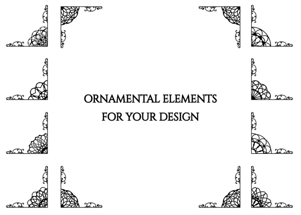 Kalligrafiska designelement — Stock vektor